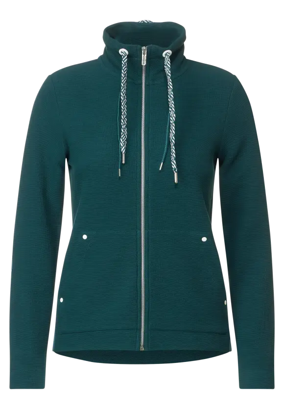 320234- Teal Green Zip Up - Cecil