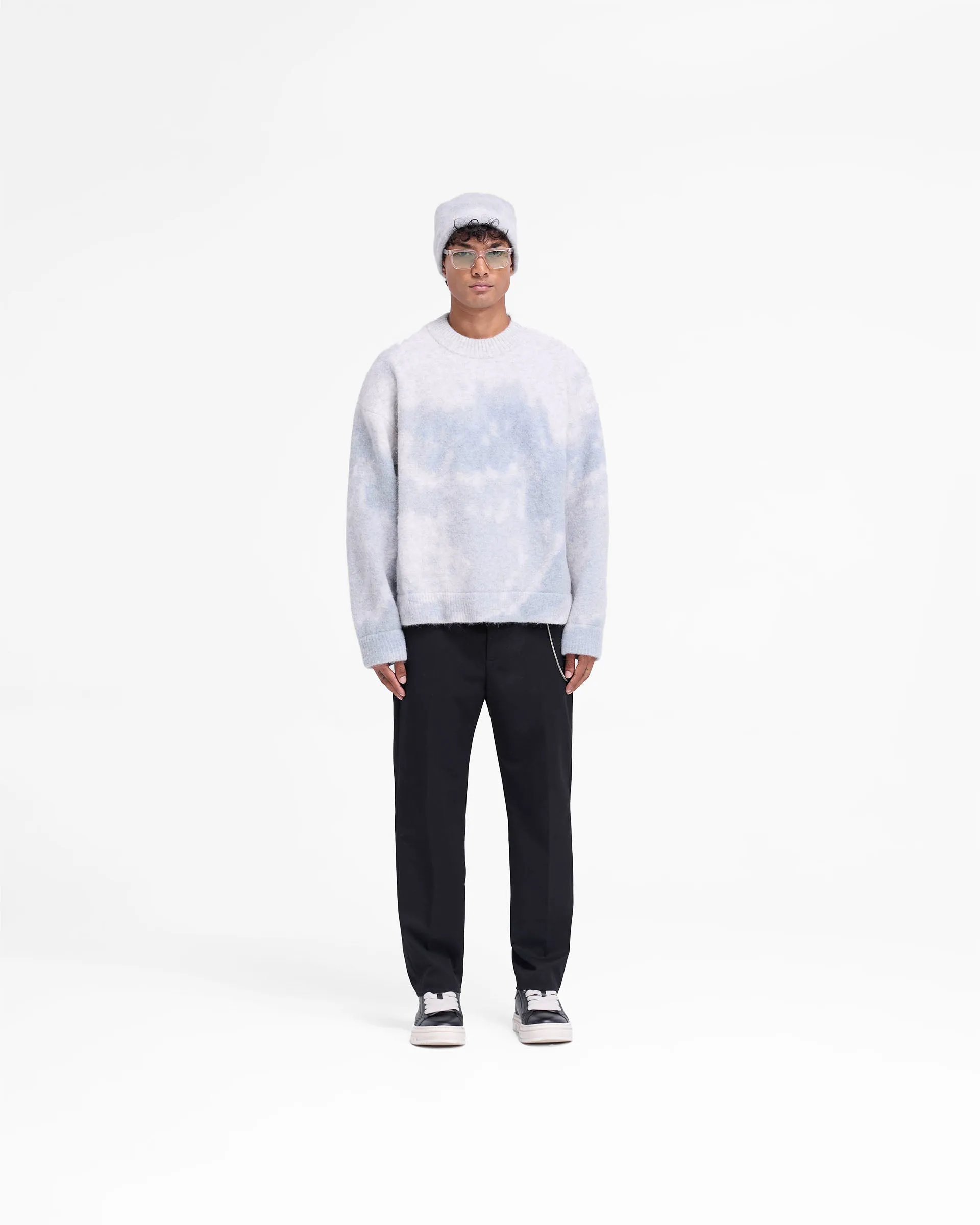 Abstract Knit Sweater - Rock