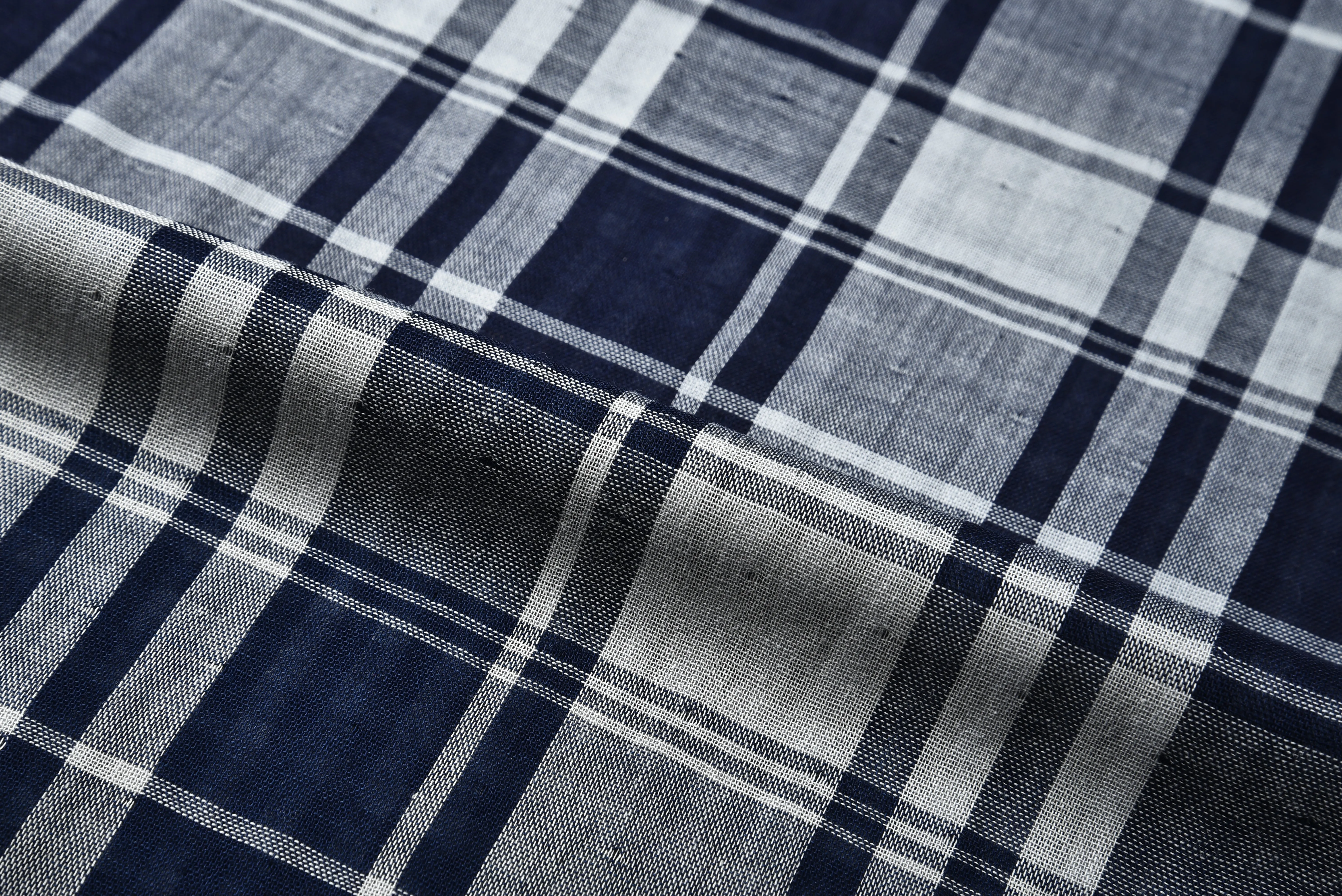 Aegean Blue Grey Checks Shirt