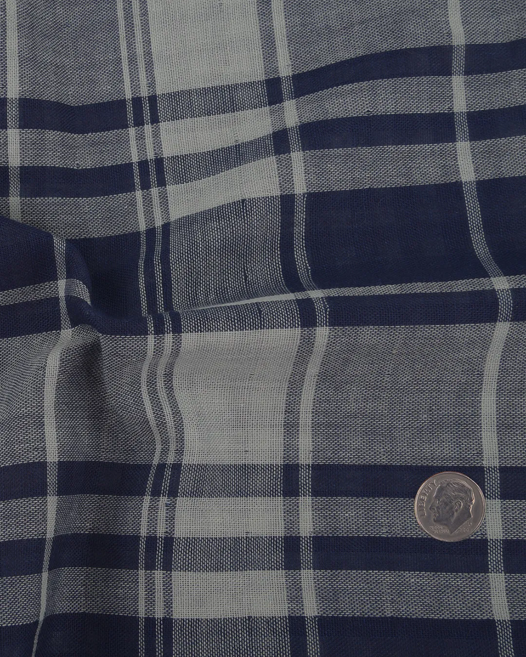 Aegean Blue Grey Checks Shirt