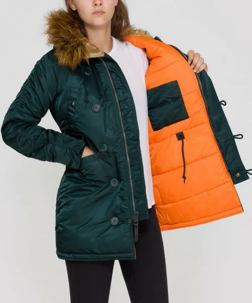 Alpha Industries N3B VF-59 Wmn Parka Dark Petrol - Bennevis Clothing