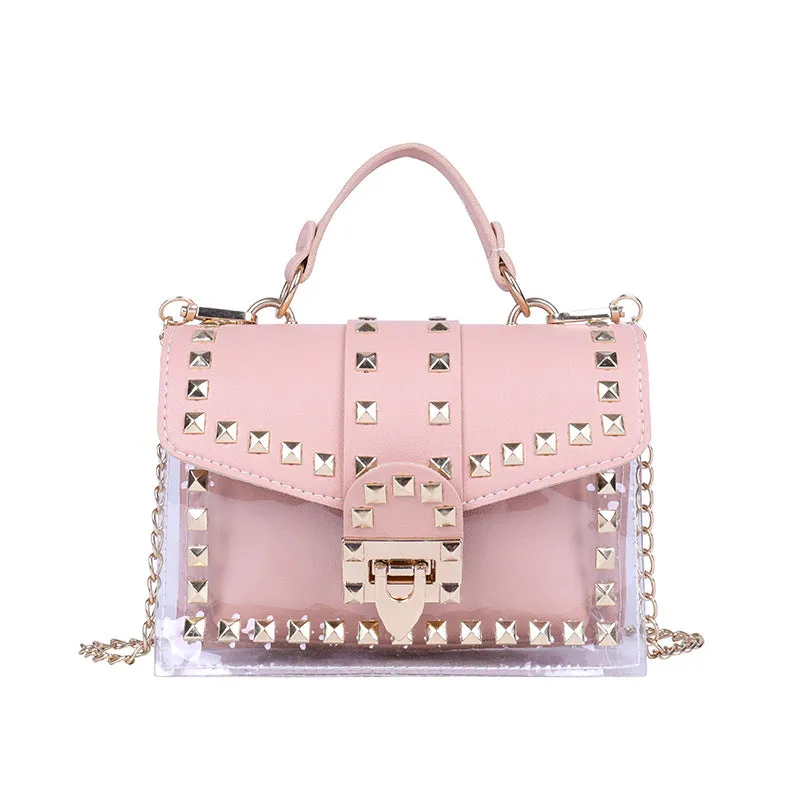 Ami Clear Handbag in Pink