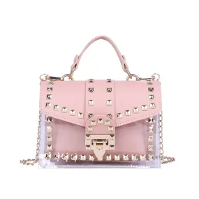 Ami Clear Handbag in Pink