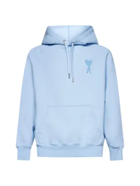 AMI Logo Embroidered Drawstring Hoodie