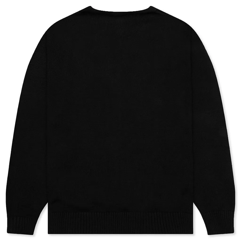 Arch Logo Crewneck Sweater - Black