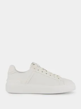 B-Court White Calfkskin Sneakers