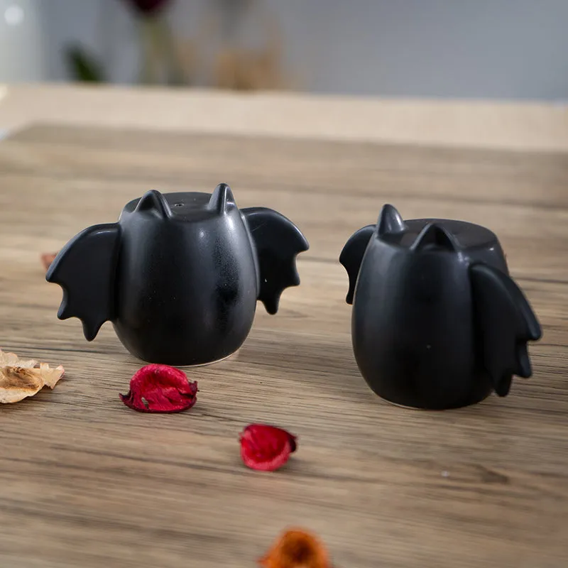 Bat Wing Salt & Pepper Shakers