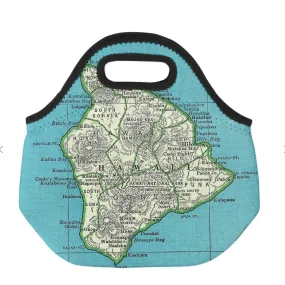 Big Island Hawaii Map Lunch Bag