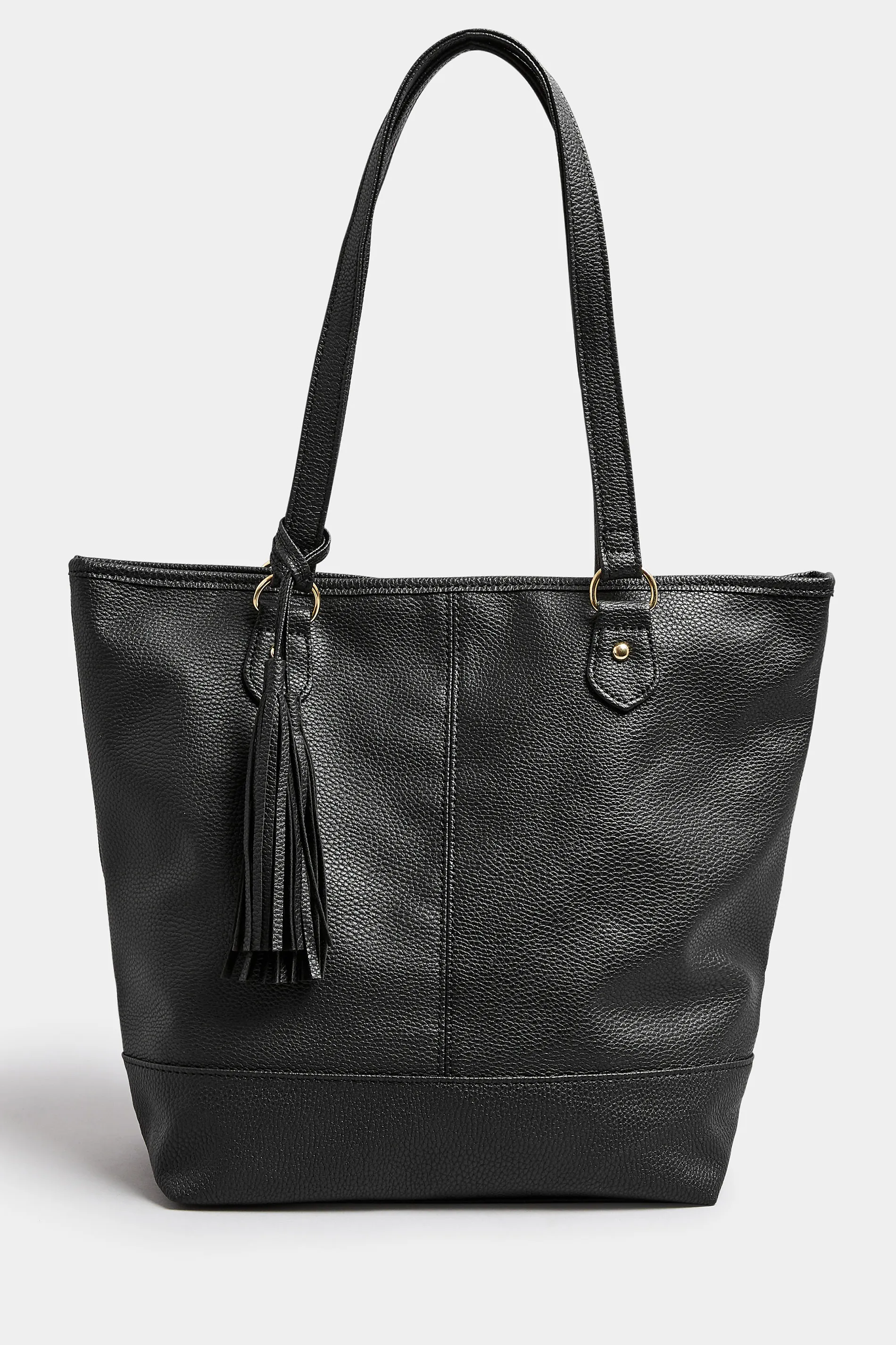 Black Tassel Detail Tote Bag