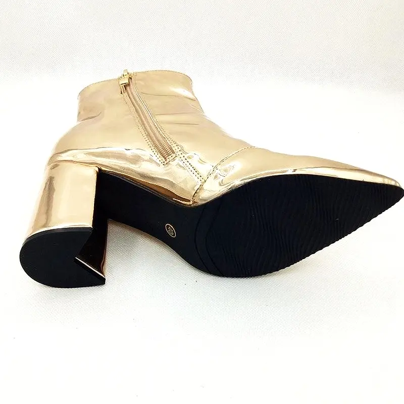 Blanc Gold Boots