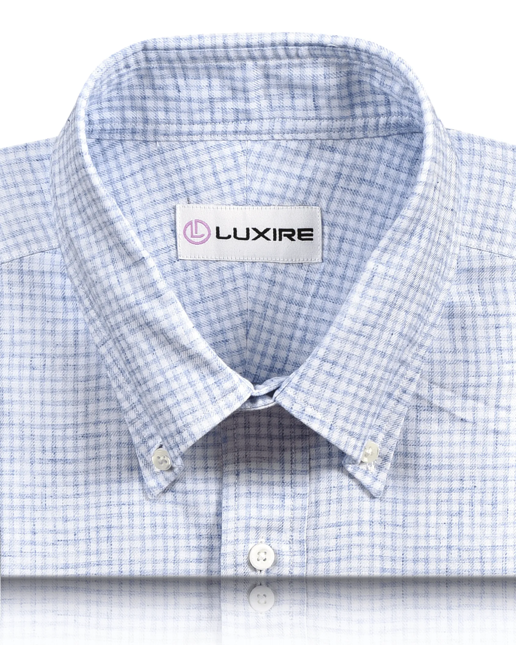 Blue & White Tattersall Checks Shirt