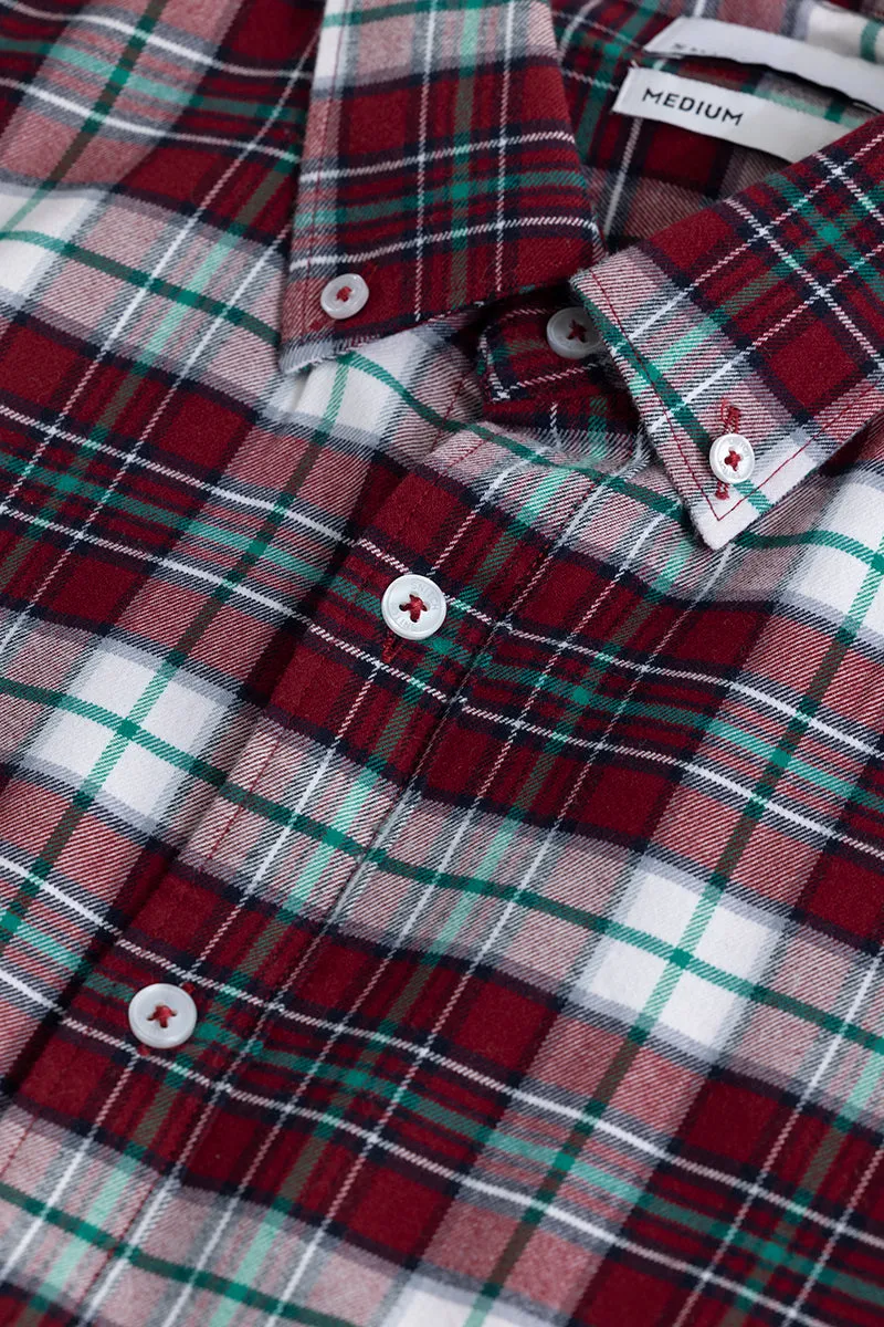 Boldsquare Garnet Red Checks Shirt