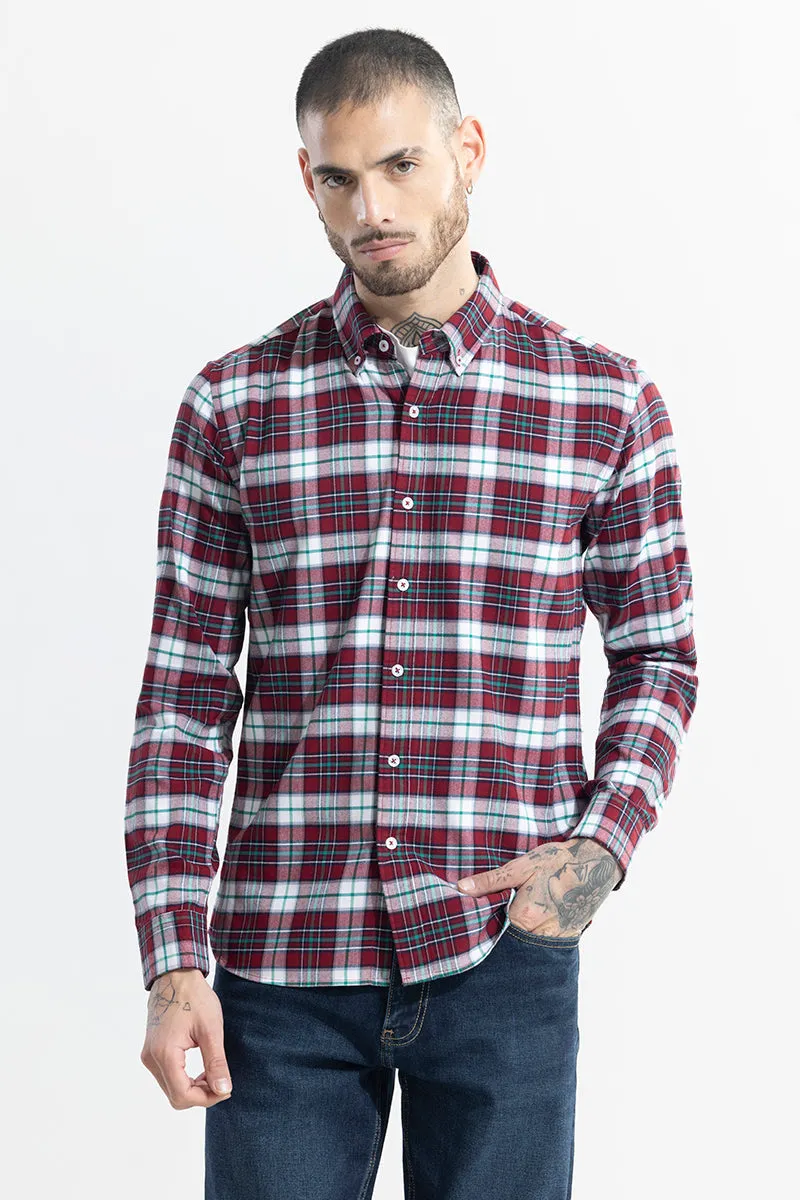 Boldsquare Garnet Red Checks Shirt