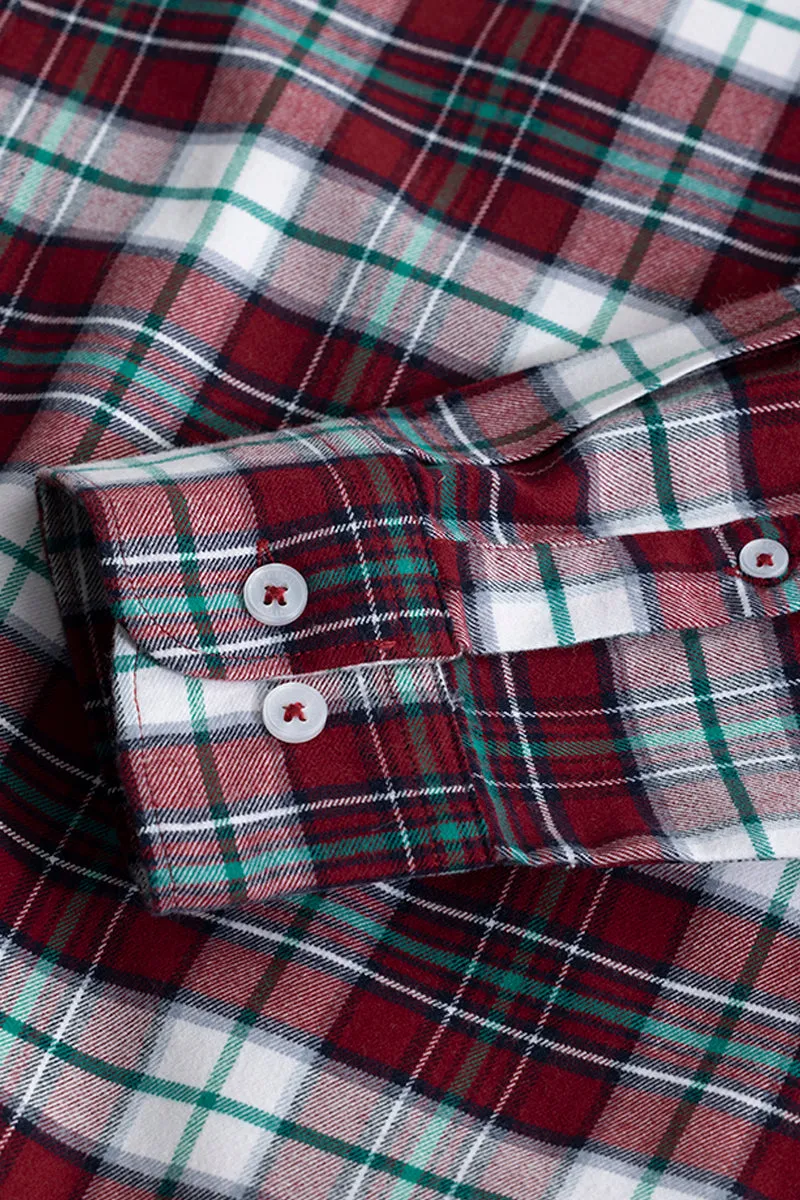 Boldsquare Garnet Red Checks Shirt