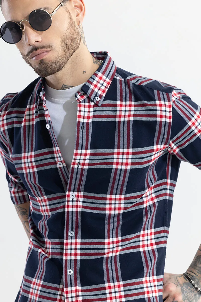 Boldsquare Navy Checks Shirt