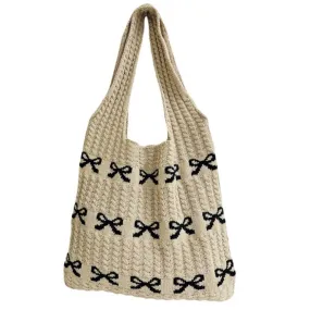 Bow Pattern Tote Bag