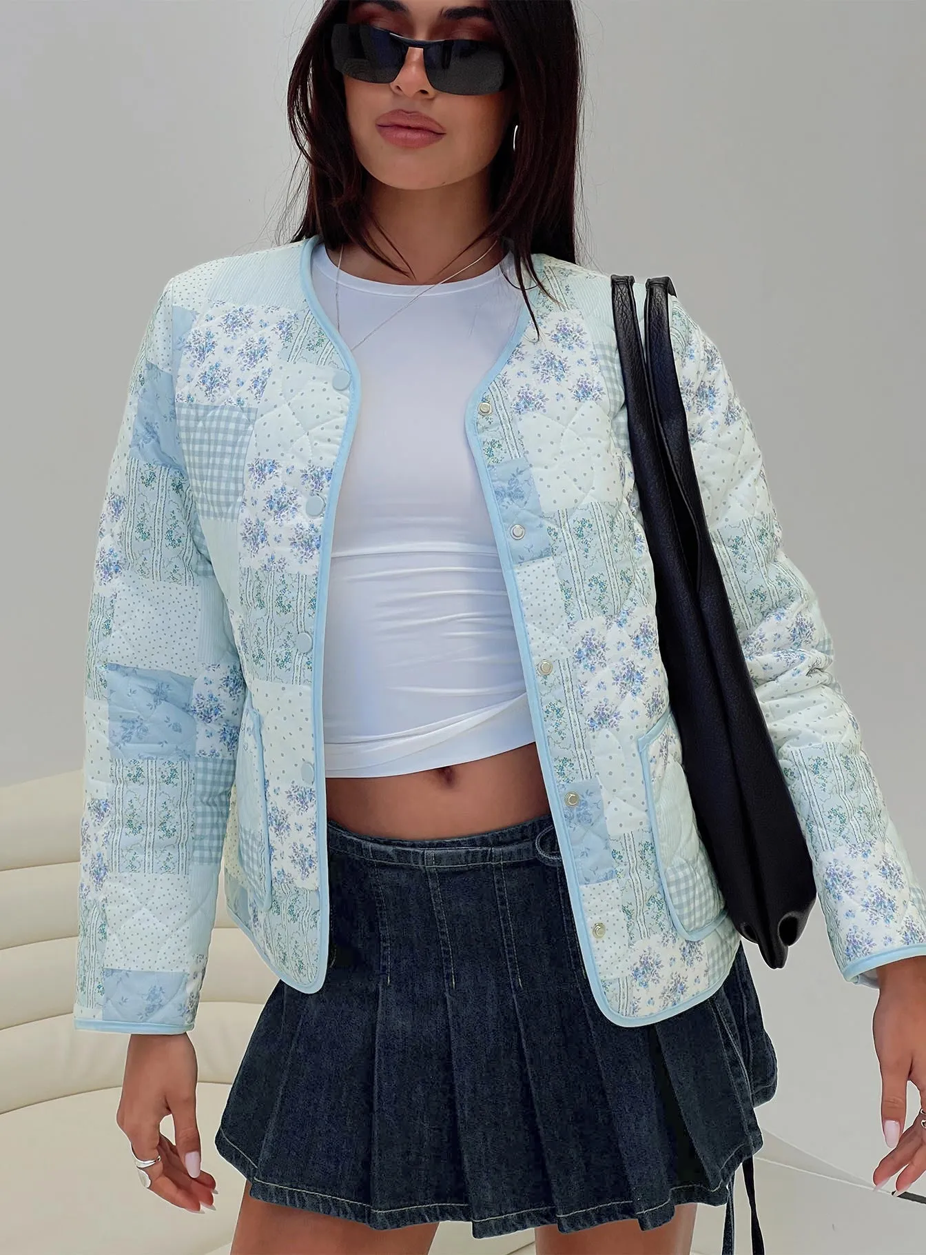 Brinny Quilted Jacket White