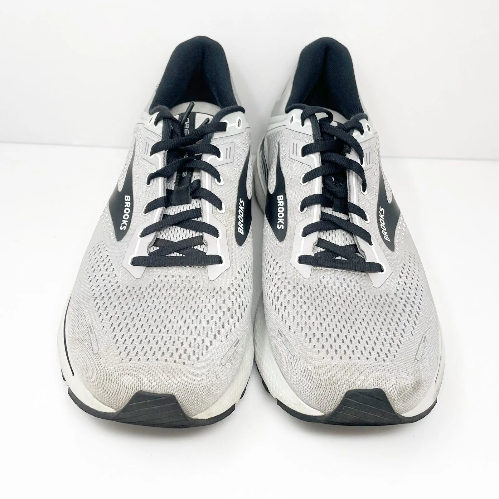 Brooks Mens Adrenaline GTS 22 1103661D012 Gray Running Shoes Sneakers Size 14 D