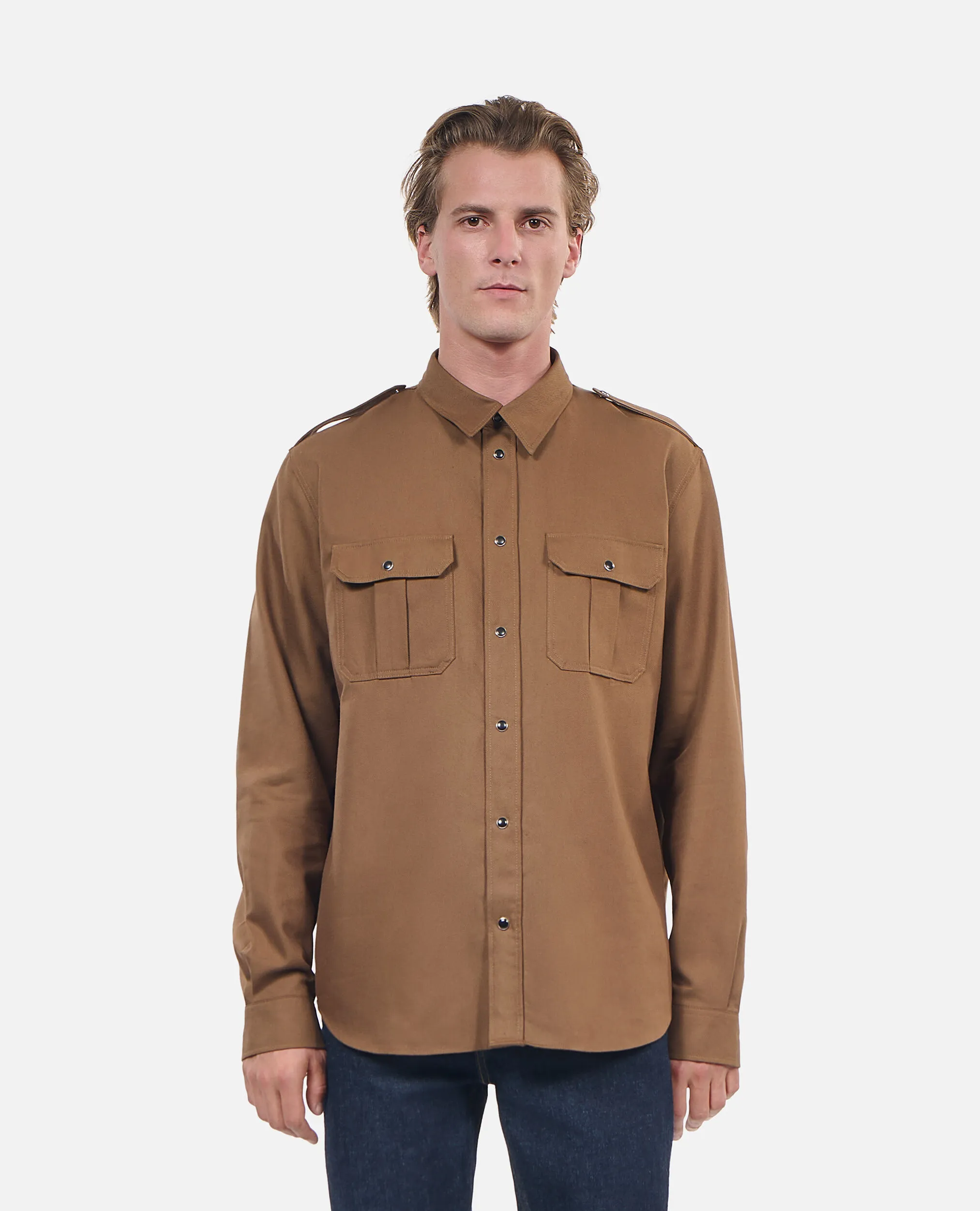 Brown shirt