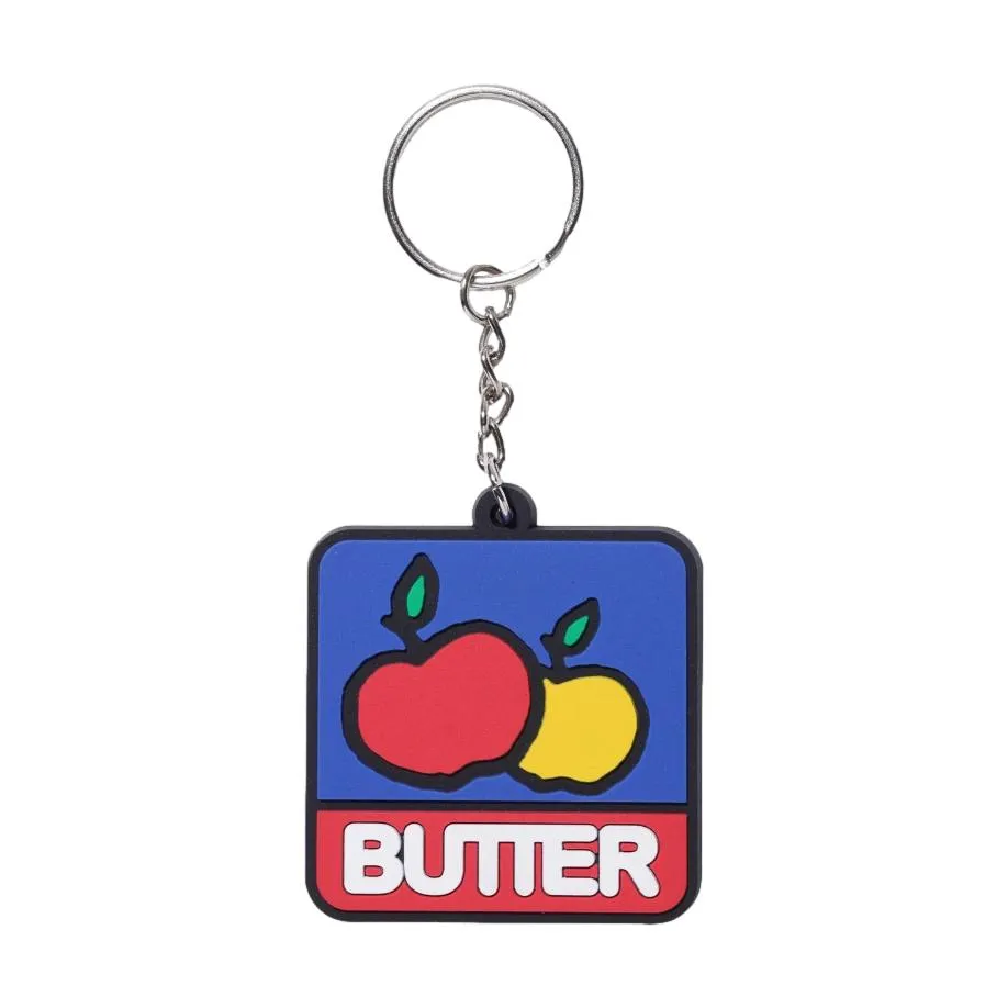 Butter Grove Rubber Keychain Black/Multi