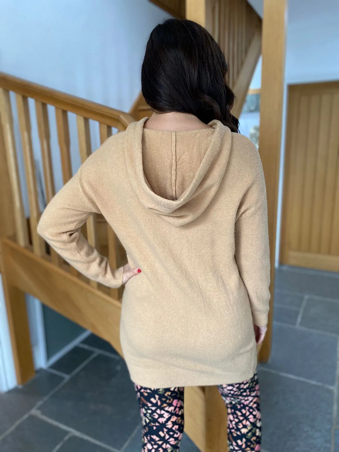 Caramel Premium Knitted Hoodie Silone