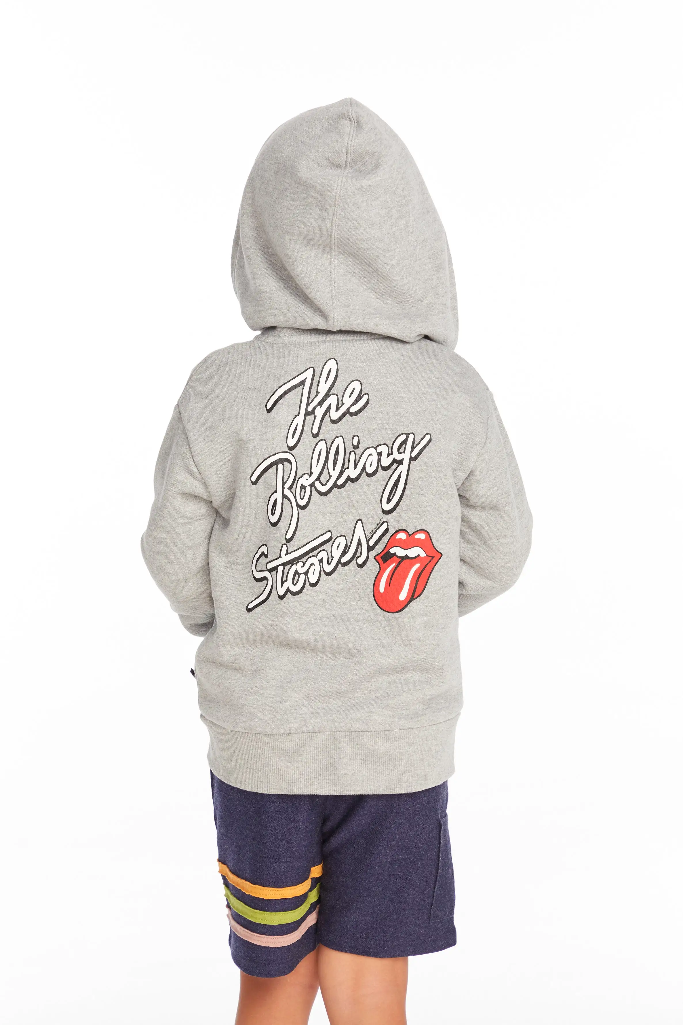 Chaser Rolling Stones Script Zip Up Hoodie