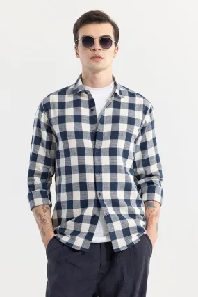 Chess Square Navy Checks Shirt