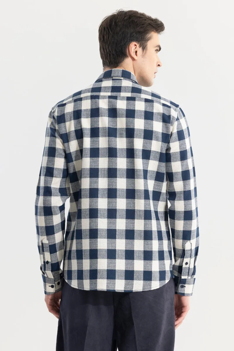 Chess Square Navy Checks Shirt