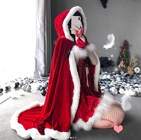 Christmas Cosplay Red Cloak AD12555