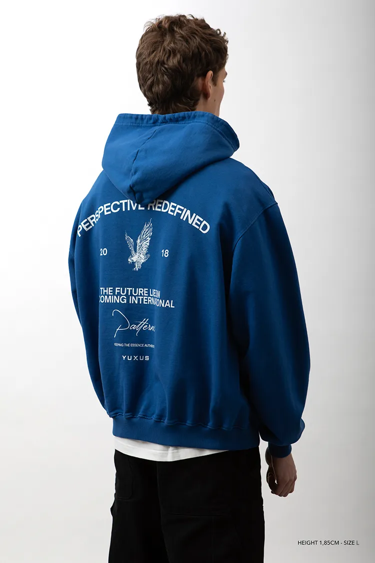 COBALT PATTERNS HOODIE