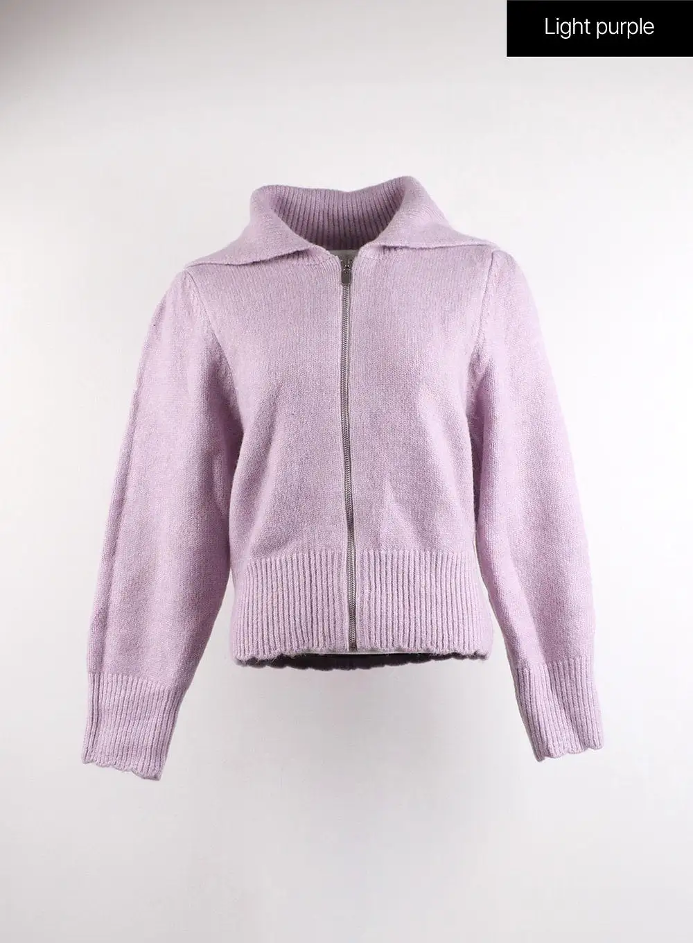 Collar Zip-Up Sweater CJ416