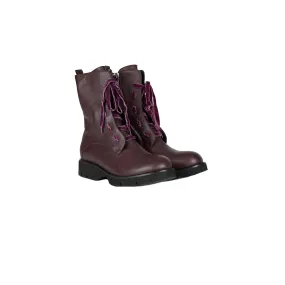 Combat Boot Cervo Burgundy