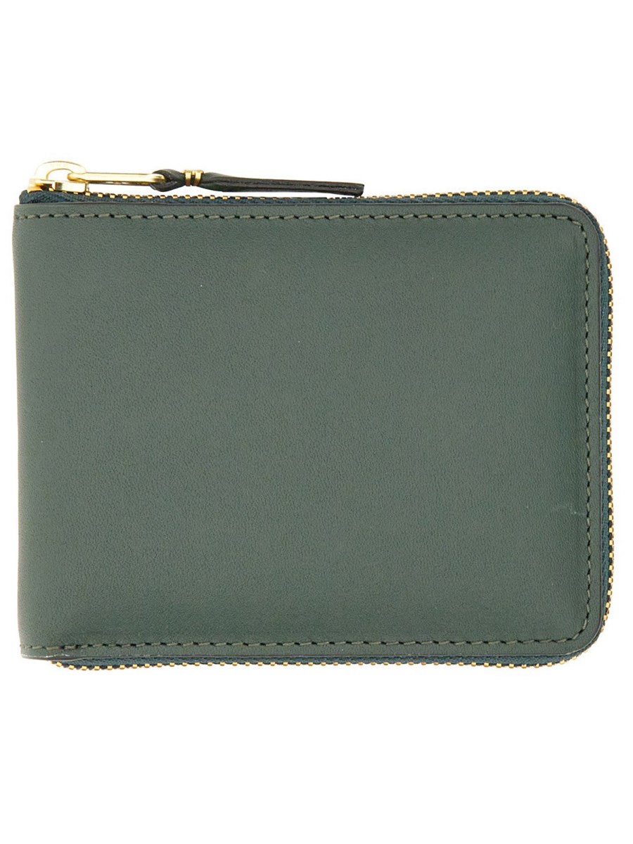 COMME DES GARCONS WALLET    LEATHER WALLET WITH ZIPPER