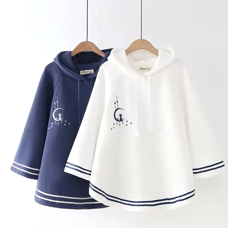 Cute Moon Cat Cape Hoodie AD12180