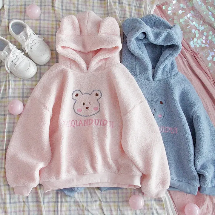 Cute Plush Bear Hoodie AD12586