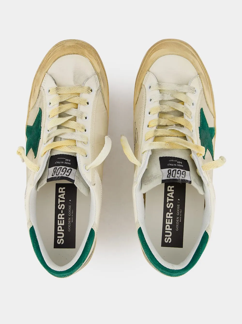 Distressed Super-Star Panelled Sneakers