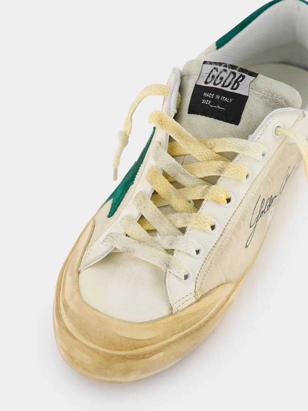 Distressed Super-Star Panelled Sneakers