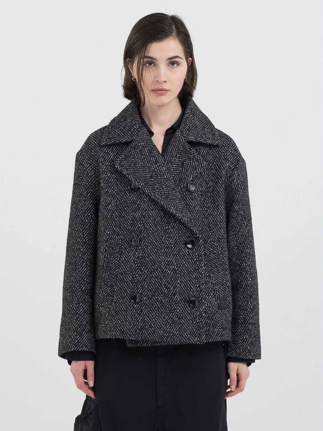 DOUBLE-BREASTED WOOL JACKET