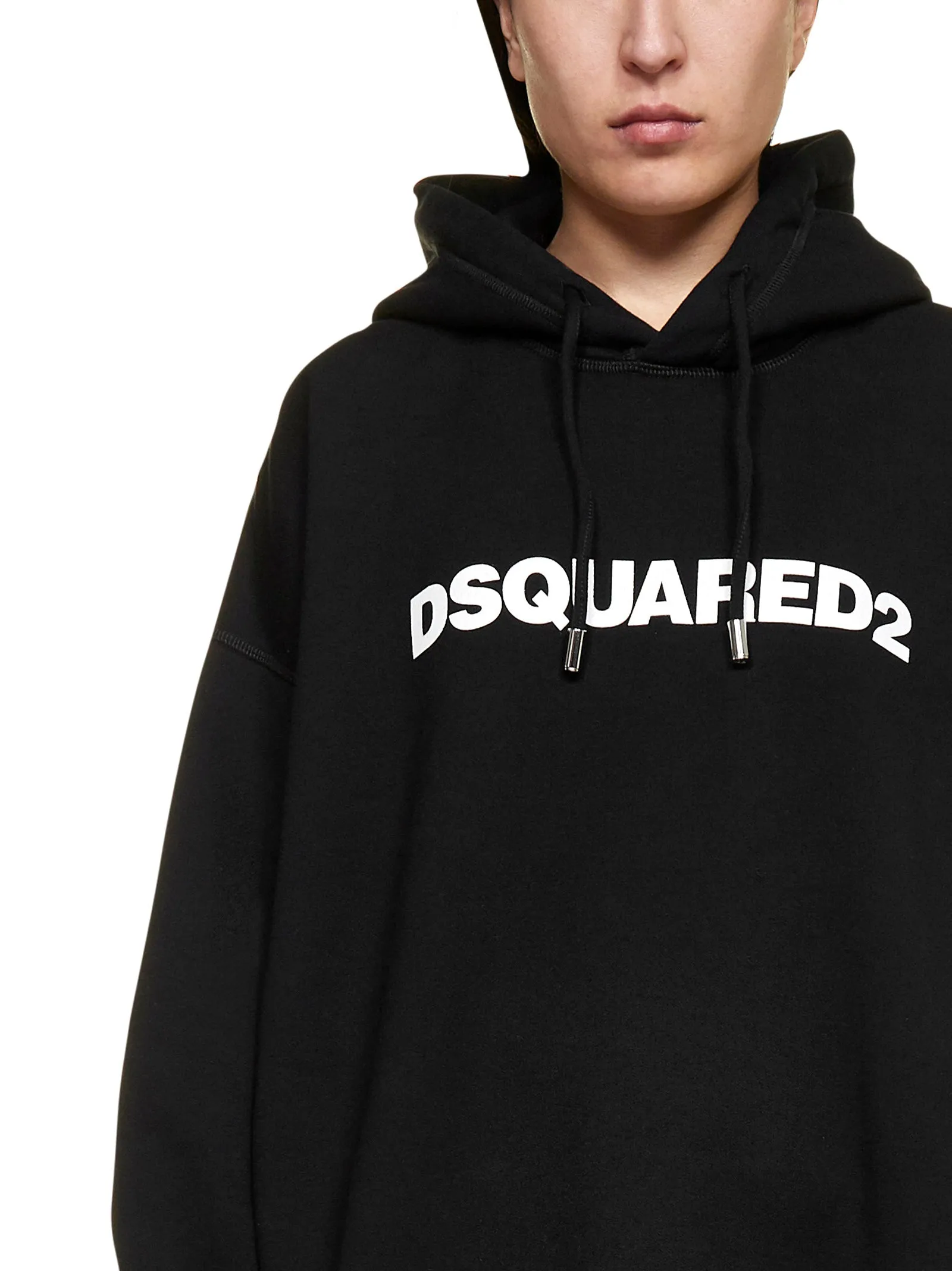 Dsquared2 Logo Printed Hoodie Dress