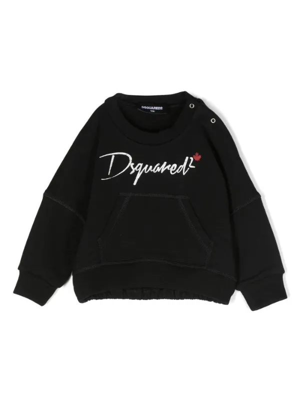 Dsquared2 Sweater Button Logo Black