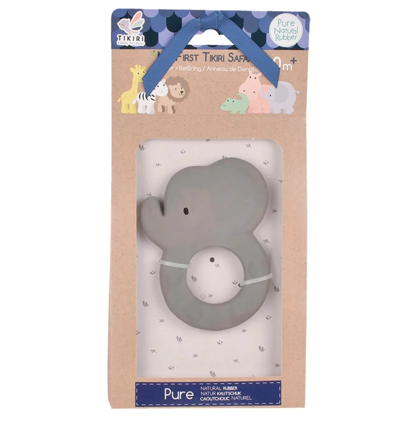 Elephant - Natural Rubber Teether