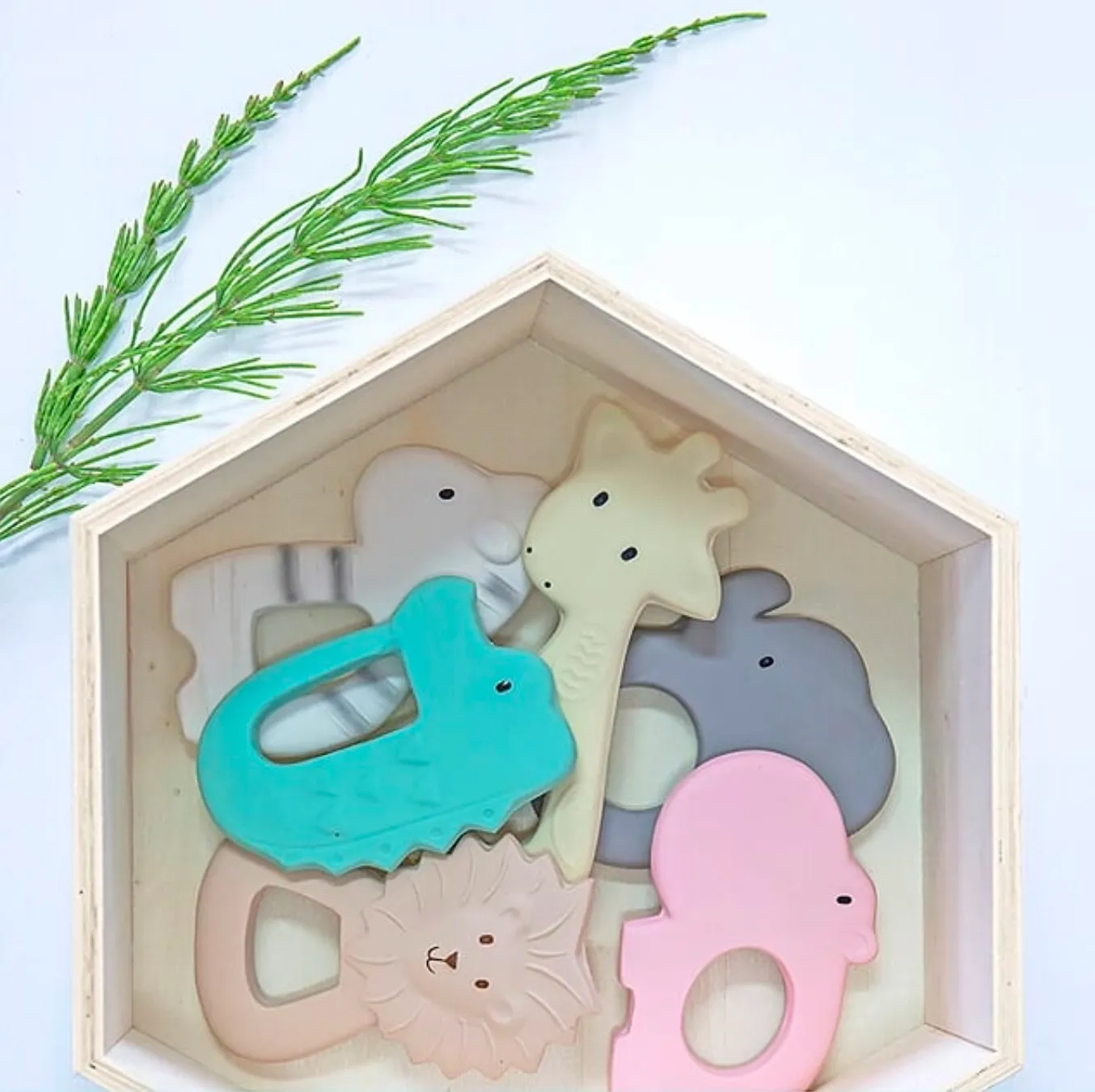 Elephant - Natural Rubber Teether