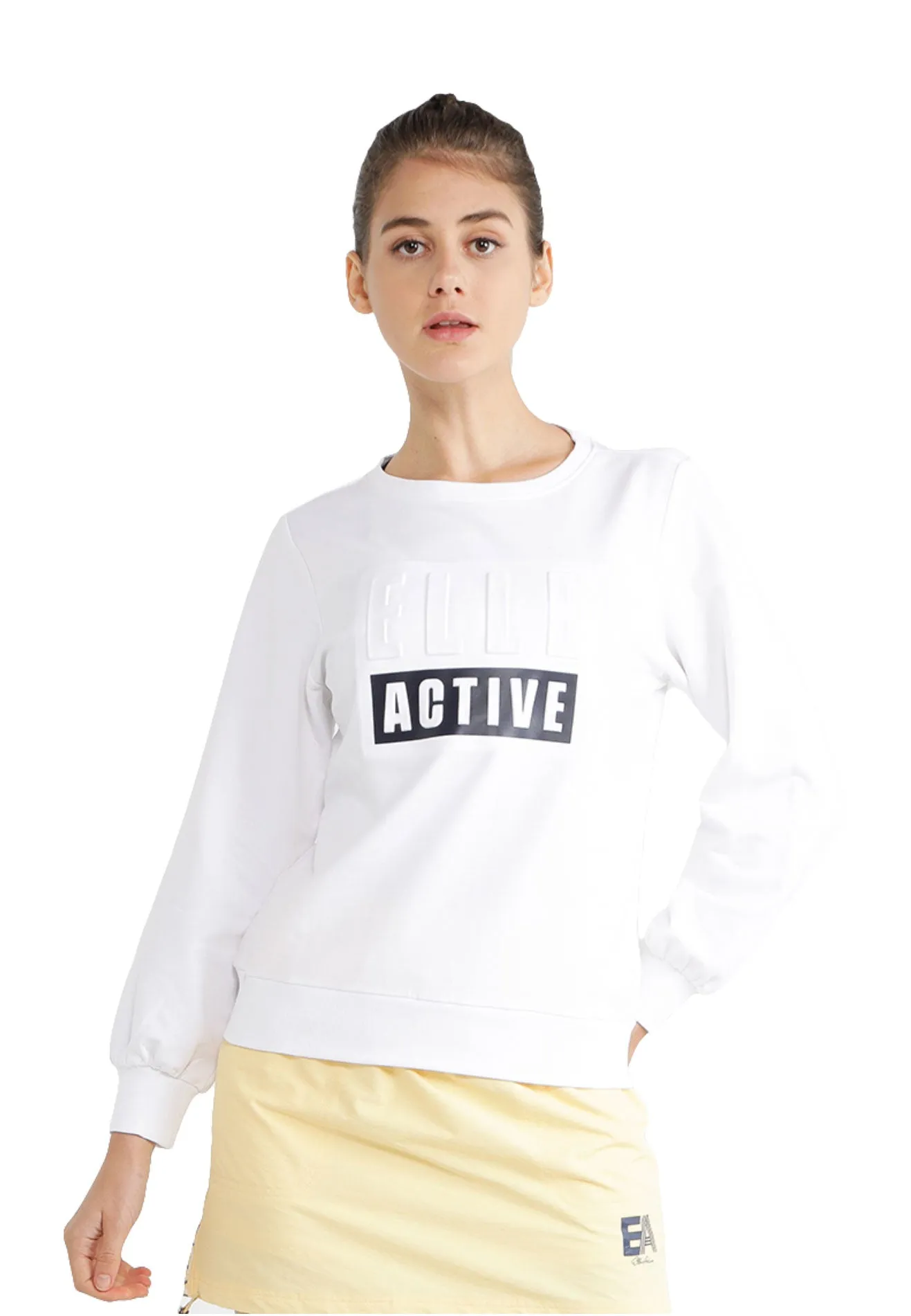 ELLE Active Embossed Logo Sweater