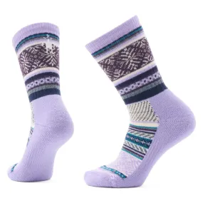 Everyday Fair Isle Sweater Crew Socks - ULTRA VIOLET