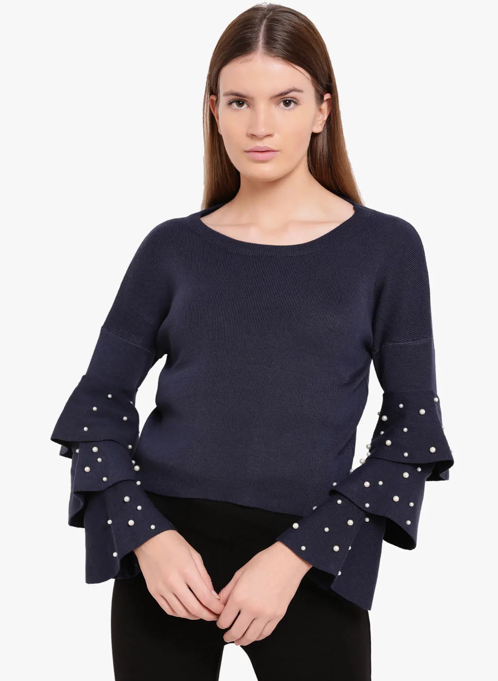 Fair Maiden Pearl Detail Sweater