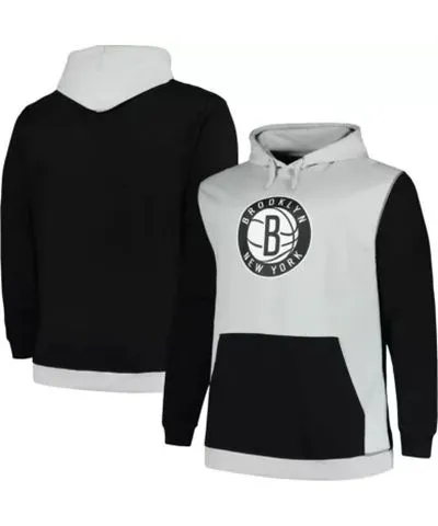 Fanatics Men's NBA Fanatics Brooklyn Nets Big & Tall Primary Arctic Pullover Hoodie