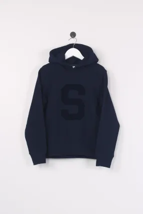 Felpa Cappuccio Hoodie Navy Blue