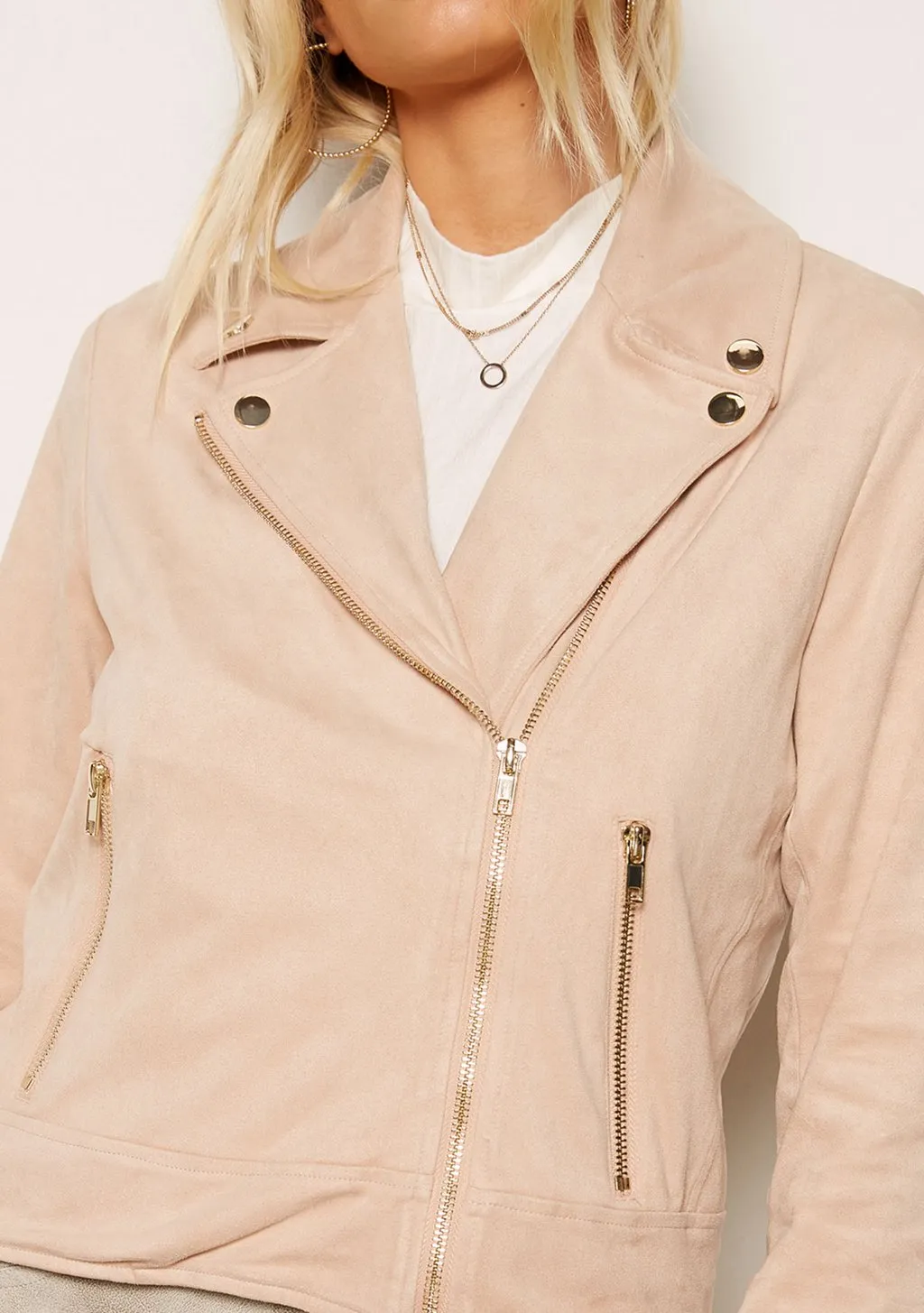 FFBS Faux Suede Moto Jacket