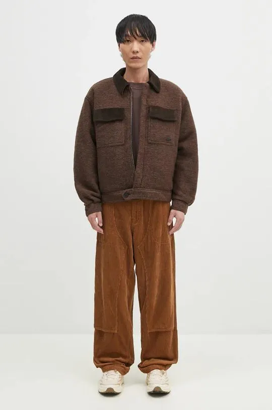 Filling Pieces wool jacket Box Jacket brown color 78614121933