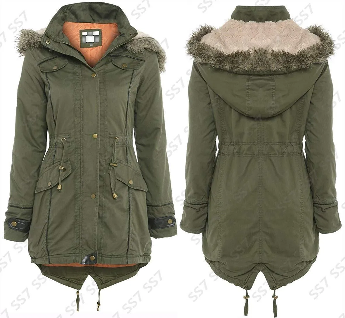  Fishtail Parka with Hood (Curve)